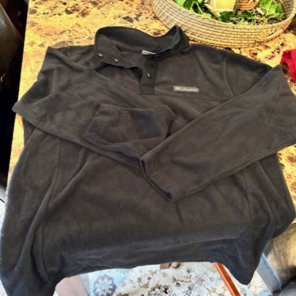 Men's Columbia Qtr Button Pullover - Medium